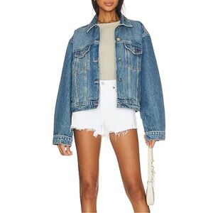 AGOLDE White Vintage Frayed Hem Parker Shorts Size 29